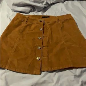 Brown corduroy skirt